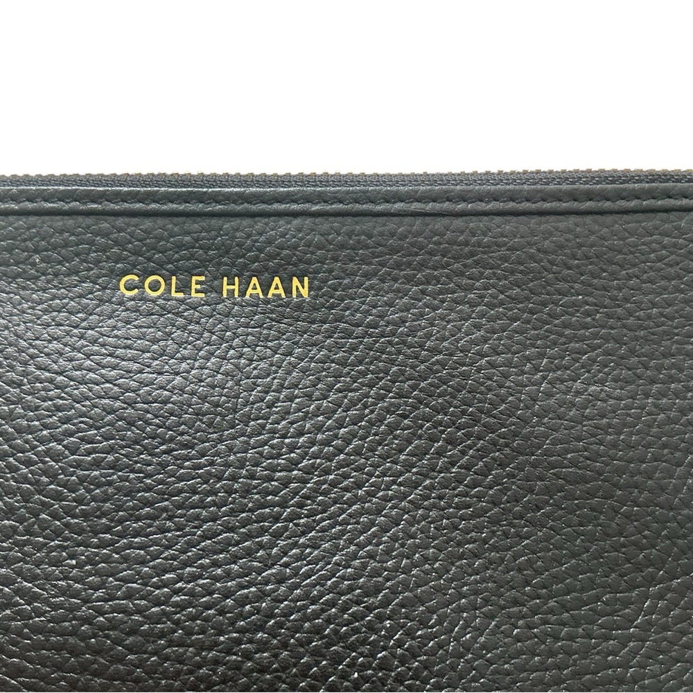 Cole Haan Black Leather Pouch - Picture 2 of 4